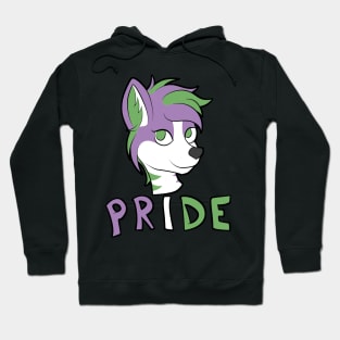 Genderqueer Pride - Furry Mascot Hoodie